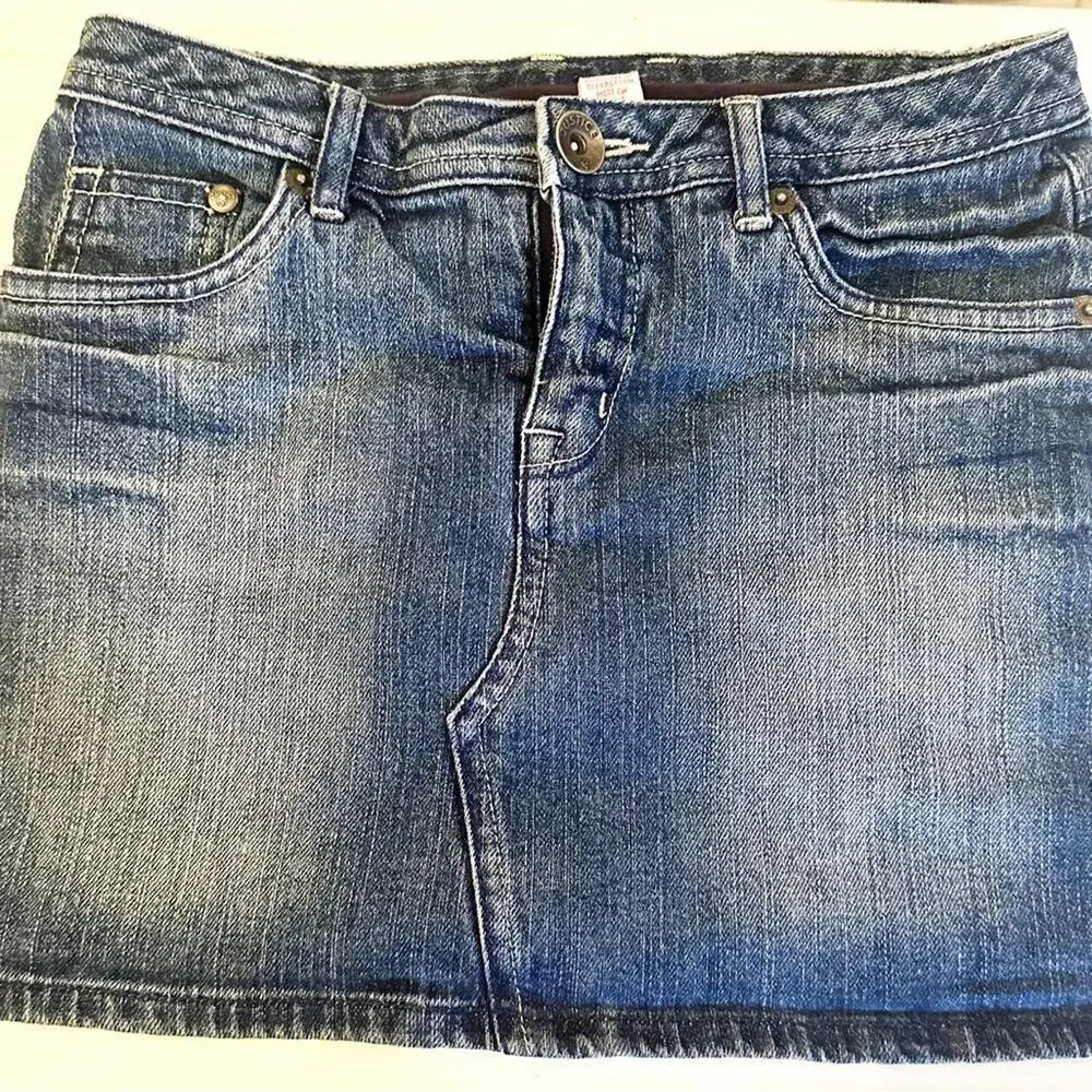Girls Denim Skort sz 10 Denim Skirt shorts under